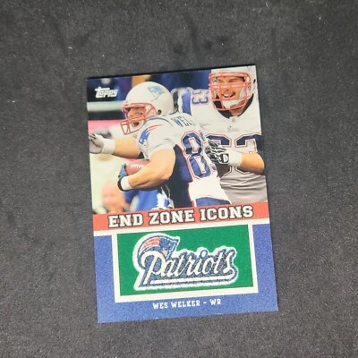 2011 Topps End Zone Icons Wes Welker #EZI-86 New England Patriots - Image 1 of 2