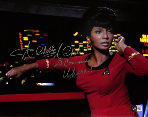 Nichelle Nichols Uhura Star Trek Signed 11x14 Photo BAS (Grad Collection) Cover