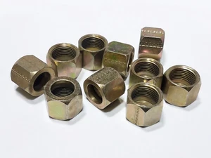 (10) CABEZAL METEOROLÓGICO C5105x12 3/4" JIC 37 Tubo OD TUERCA 3 Piezas SAE Estilo B Flare-Twin - Imagen 1 de 7