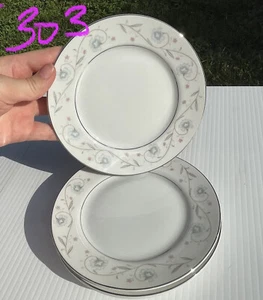 Floral Bread/Butter Plates English Garden Fine China Japan 6 3/8" #1221 Set Of 4 - Picture 1 of 8