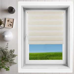 Doppelrollo Klemmfix ohne Bohren DuoRollo Fensterrollo Seitenzugrollo Zebrarollo - Bild 1 von 18