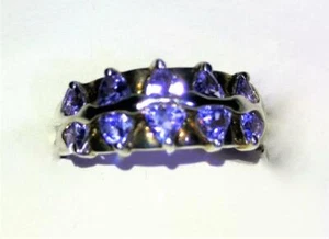 Sterling Silver 1.5 ctw Tanzanite Band Ring (it158) - Picture 1 of 1
