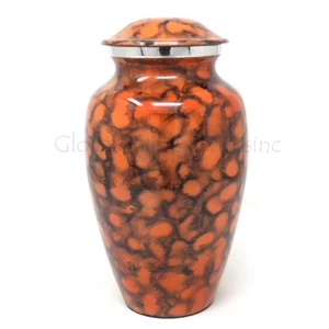 Beautiful Aluminum Brown Flamingo Adult Memorial Urn For Human Cremation Ashes - Picture 1 of 6