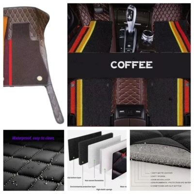2 Layers Mat for Mercedes-Benz B-Class Floor Mat Waterproof Leather Carpet - Image 1 of 4