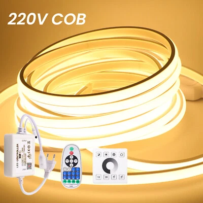 Striscia COB LED 220v Neon Flessibile Impermeabile IP67 Alta luminosità 288LED/m - Immagine 1 di 4