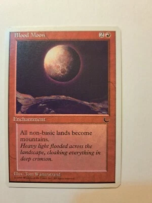 Magic The Gathering Blood Moon Card. Near Mint. - Image 1 of 3