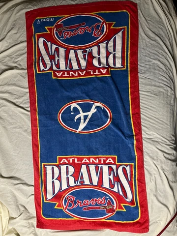 MBNA MLB Major League Baseball Atlanta Braves Beach Towel 50"x25" Cover