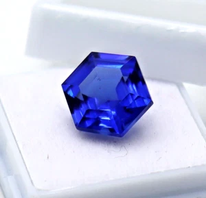 Hexagon Cut 10 Ct Beautiful Loose Gemstone Natural Blue Sapphire Certified - Picture 1 of 4