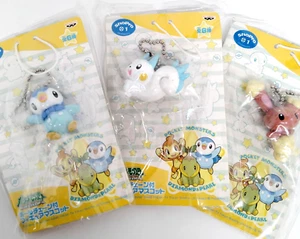 Japanese antique Pokemon key chain and mini figure 3 set popular character 2006 - Picture 1 of 8