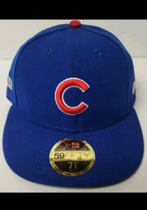 Chicago Cubs MLB 2016 World Series New Era Fitted Hat Size 7 3/8 - NEW w/Tags - Picture 1 of 8