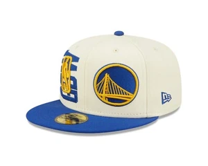 Golden State Warriors New Era NBA On Stage Draft 59FIFTY Sombrero Ajustado - Crema - Imagen 1 de 8