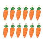 50 Pcs Carrot Accessories Alloy Easter Craft Basket Stuffers Charms for Jewelry