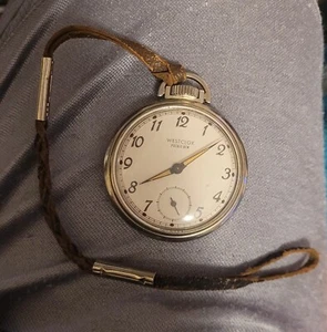 Vintage Westclox Pocket Ben Wind Up Pocket Watch Working - Bild 1 von 2