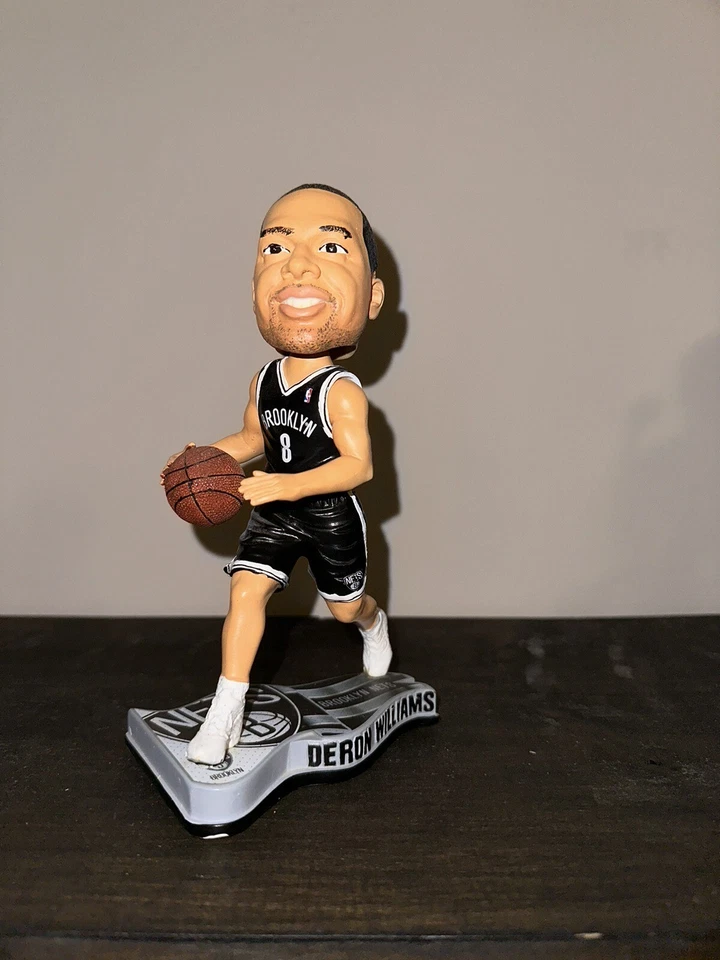 RARE Deron Williams Black Jersey FOCO Bobblehead Pennant Base - Image 1 of 1