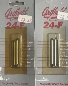Grifhold Replac Blades 24-F For Grofhold #108 Yardstick Compass&2804 Bow Lot -3 - Picture 1 of 2