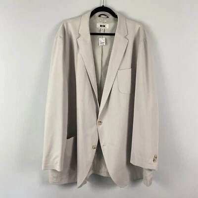 Chaqueta Blazer Joseph Abboud 2 Botones Doble Ventilación Talla 3XL Beige Foto 1 de 4