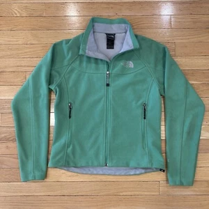 The North Face Jacket Women's Small Green Fleece Full Zip Windwall Ladies - Picture 1 of 17