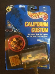 1990 Hot Wheels CAL CUSTOMS Corvette Funny Car -California Custom blisterpack - Picture 1 of 5