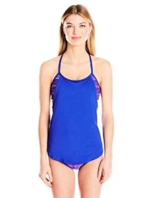 Camiseta sin mangas TYR Cyprus Shea 2 en 1 para mujer solamente, rosa púrpura, talla S (4/6) Foto 1 de 2