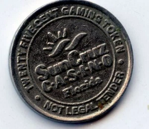 25 Cent Casino Slot Token: Sun Cruz Casino, Florida Typ 2 - Bild 1 von 2