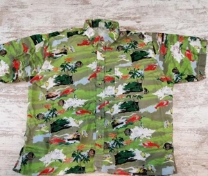 Herren Hemd mit Knöpfen Größe XL? Fisch Hummer Seestern - Bild 1 von 6