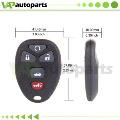 Mando a distancia de entrada sin llave para Buick LaCrosse 2005 2006 2007 2008 2009 KOBGT04A Foto 1 de 4