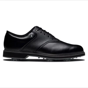 FootJoy FJ Originals Black Golf Shoes Cleats Spikes 57024 Men Size (M )New - Picture 1 of 5