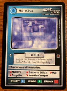 1997 Decipher Star Trek Fajo Collection Miles O'Brien Free Shipping - Picture 1 of 2