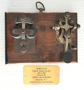Vintage Western Electric Telegraph Key w/ Bunnell Sounder Whiting NJ Morse Code - Zdjęcie 1 z 10