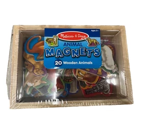 Melissa & Doug 20 Wooden Animal Magnets in a Box Brand New - Picture 1 of 2
