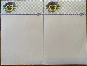 Lote 2 Cuadernos Carol's Rose Garden 50 Hojas PANSY 6x4" Papel Repujado Wilson - Imagen 1 de 2