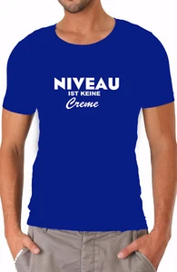 FUNSHIRT SAYING SHIRT MENS LEVEL IS NOT CREAM JOKE FUNNY T SHIRT ROYAL - Picture 1 of 1