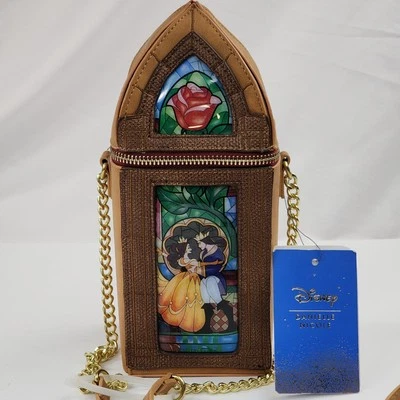 Disney Danielle Nicole Beauty And The Beast Fairytale Stain Glass Crossbody Bag - Image 1 of 4