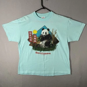 Camiseta De Colección Busch Gardens Tampa Florida Panda Bear Zoo Azul Talla XL Hecha en EE. UU. - Imagen 1 de 7