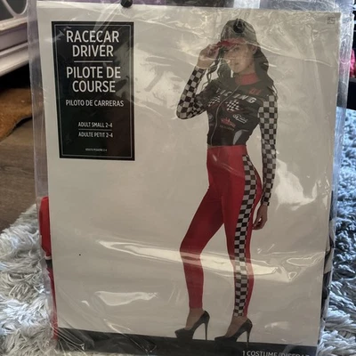 Halloween Costume Racecar Driver Jacket, Leggings, And Hat New - Image 1 of 4