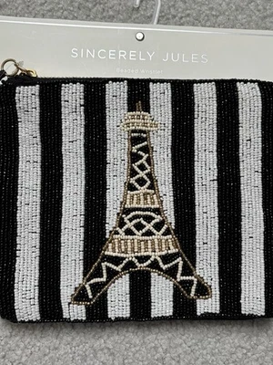 Новый с Ярлыками искренне Жюль Эйфелева башня бисером путешествий мешок, кошелек с ремешком вирусный - Изображение 1 из 4