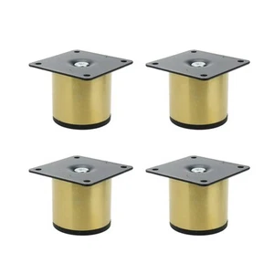 Geesatis 4 Pcs Furniture Legs Stainless Steel Sofa Legs, 5 cm / 2 inch Gold L... - Picture 1 of 5