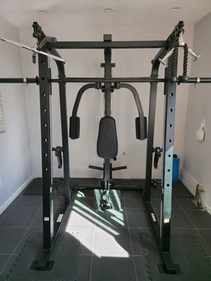 MÁQUINA DE ENTRENAMIENTO CON PESAS WEIDER PRO 8500 SMITH JAULA DE PESAS CUERPO COMPLETO GIMNASIO EN CASA Foto 1 de 4