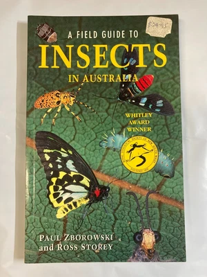 A Field Guide to Insects in Australia Zborowski and Storey PB Book VG Foto 1 de 3