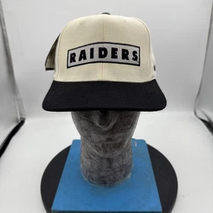 Vintage NIKE weiß Oakland La LV Raiders Pro Line Deadstock Mütze Druckknopflasche mit Etikett! - Bild 1 von 10