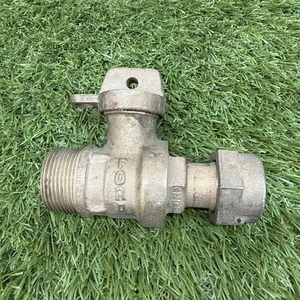 Curb stop Ford Meter Box 1" FIP swivel with 1-1/4 NPT Male Ball Valve Brass - Picture 1 of 9