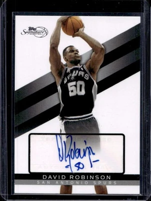 2008-09 Topps Signature David Robinson Auto #802/899 Spurs - Image 1 of 2