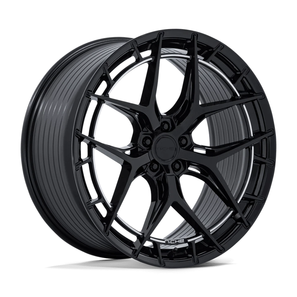 Ruedas Niche NC286 RIVIERA NEGRO BRILLANTE: 20x9, 5x112, 20mm, NC286BX20905620 Foto 1 de 1