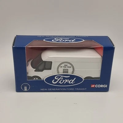 Rare Retro Corgi 1:64 Scale New Generation White Ford Transit Van Of The Year  - Image 1 of 4