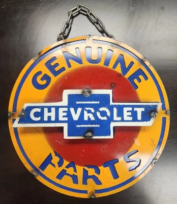 Metal Garage Sign - Genuine Chevrolet Parts - Image 1 of 2
