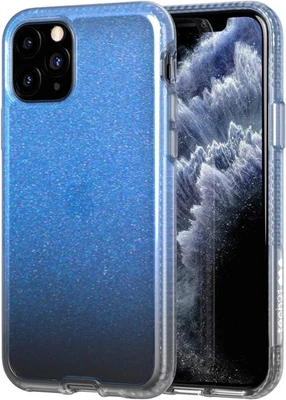 Tech21 Pure Shimmer Phone Case Compatible with iPhone 11 Pro Ultra Thin, Blue - Image 1 of 4