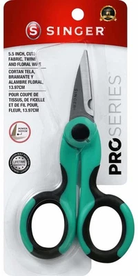 SINGER 00558 5-1/2-Inch ProSeries Heavy Duty Scissors with Power Notch , Teal - Image 1 of 4