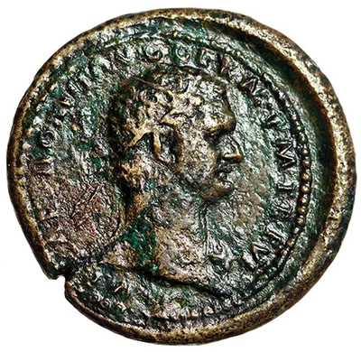 Domitian Dupondius "CENSOR PERPETVVS Legends Around SC" Rare - Image 1 of 4