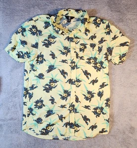 Camisa Volcom Manga Corta Para Hombre Talla XL Multicolor Floral Hawaiana Abotonada  - Imagen 1 de 8
