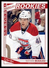 2013-14 O PEE CHEE MARQUEE ROOKIES Nathan Beaulieu Rookie Montreal Canadiens